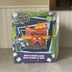 Department 56 Dante's Inferno Lounge Beetlejuice Halloween New in Box